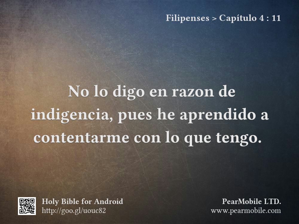 Filipenses, Capítulo 4:11